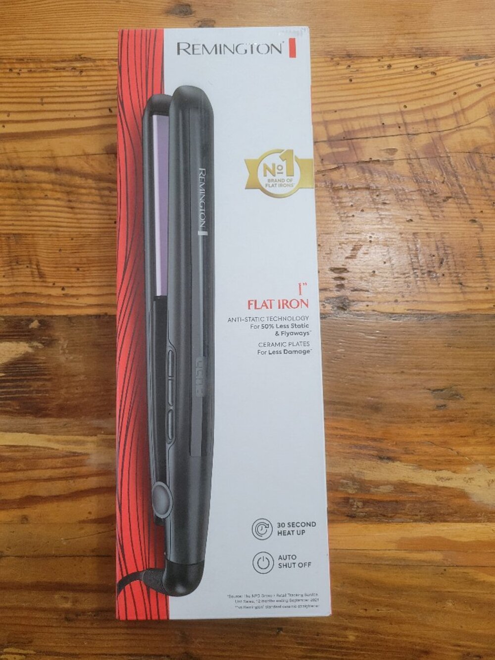 Remington 1" Flat Iron Anti-Static Technology Ceramic Plates S5502 New Sealed